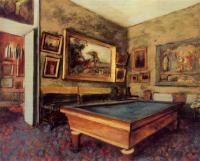 Degas, Edgar - The Billiard Room at Menil Hubert